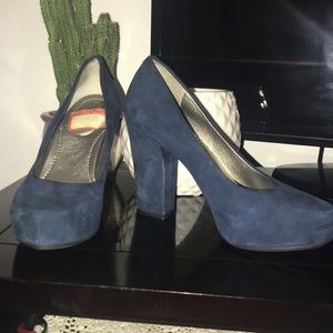 Navy Blue heels (Suede)